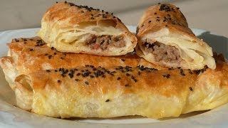 Kıymalı Rulo Börek Tarifi  Börek Nasıl Yapılır  Yufka Börek Tarifi [upl. by Eednyl]