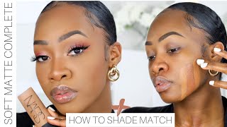 OKAYYY NARS Soft Matte Foundation Review  Wear Test  How to Shade Match Foundation  Maya Galore [upl. by Koslo]