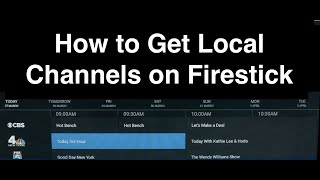 How to Watch Local Channels and Live TV on Firestick [upl. by Esaj]