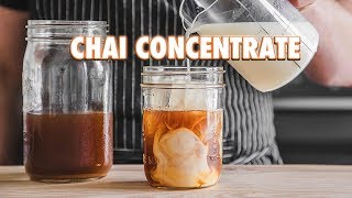 Homemade Masala Chai Concentrate Spiced Milk Tea [upl. by Damour]