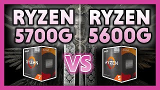 AMD Ryzen 7 5700G vs 5600G Benchmark [upl. by Madai631]