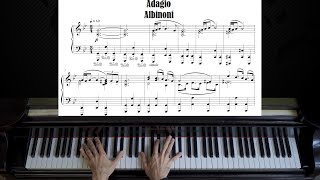 Albinoni  Adagio in G minor  Piano Tutorial [upl. by Ahseila]