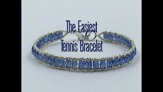 The Easiest Tennis Bracelet Tutorial [upl. by Lamont]