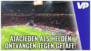 Ajaxfans vroeg in de Arena AJACIEDEN als helden onthaald voor kraker 🔥 [upl. by Anala349]