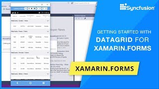 XamarinForms DataGrid Getting Started [upl. by Aennil]