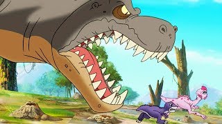 The Land Before Time  Scariest Sharptooth Moments Compilation  Videos For Kids [upl. by Nepil]