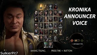 Kronika Announcer Voice  Mortal Kombat 11 Updated for Aftermath [upl. by Pratte]