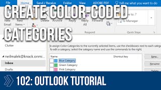 Creating and Using Outlook Categories [upl. by Vittorio]
