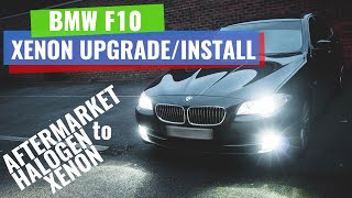 BMW F10  Xenon Upgrade  How to Install Retrofit HID [upl. by Reyna]