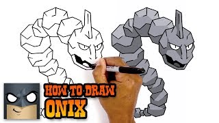 Pokemon  How to Draw Onix Art Tutorial [upl. by Nangatrad928]