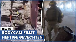 Oekraïne deelt bodycambeelden vuurgevecht Severodonetsk [upl. by Aihsatsan]