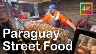 PARAGUAY Asunción — Street Food【4K】🇵🇾 [upl. by Gravante]