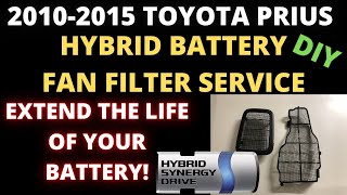 How To replace Hybrid Battery Fan Filter  20102015 Prius [upl. by Budd100]