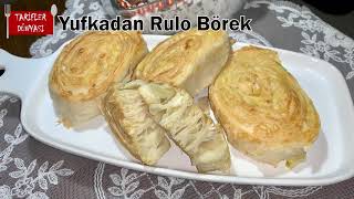 Yufkadan Rulo Börek  HAMUR İŞLERİ [upl. by Leith]