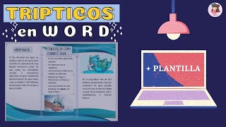 ✨💻 COMO HACER UN TRIPTICO EN WORD 2021 [upl. by Goodyear602]