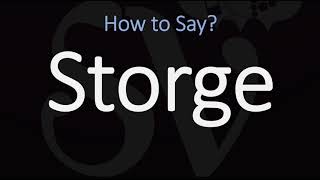 How to Pronounce Storge CORRECTLY LOVE Meaning amp Pronunciation [upl. by Gabi927]