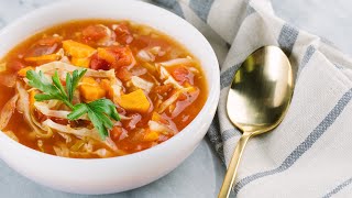 Classic Cabbage Soup Recipe  Delicious Vegetable Soup [upl. by Riorsson]