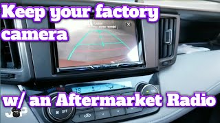 How to retain factory camera on aftermarket radio [upl. by Einnus]