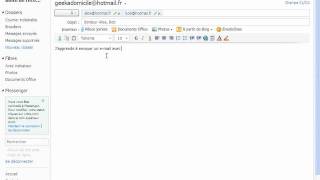 Comment envoyer un email avec Hotmail [upl. by Rosette533]