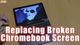 Replacing A Broken Chromebook Screen Samsung Chromebook 3 XE500C13K04US [upl. by Nylsoj]