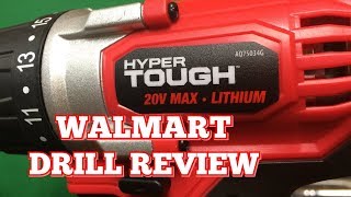 Hyper Tough 20 Volt Drill Review  The Walmart Drill [upl. by Jun331]