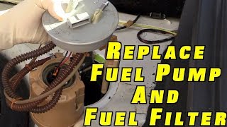 How To Replace a Fuel Pump and Fuel Filter [upl. by Eelyak799]