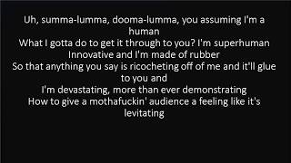 RAP GOD FAST PART  EMINEM LYRICS [upl. by Nnomae]