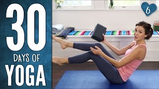 Day 6  SIX PACK ABS  30 Days of Yoga [upl. by Osnofedli]