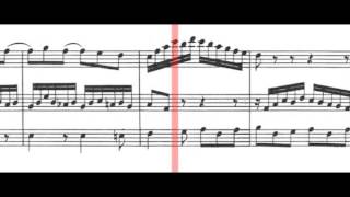 BWV 1031  Flute Sonata in EFlat Major Scrolling [upl. by Mirisola976]