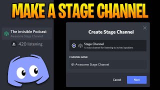 How to Make Podcast with a Stage Channel on Discord [upl. by Rentschler1]