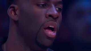 Draymond Green Couldnt Hold Back From Laughing At Fergie National Anthem [upl. by Ecenaj]