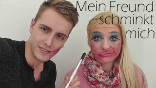 Mein Freund schminkt mich ♥  My boyfriend does my makeup [upl. by Chip]