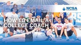 How to Email a College Coach for Recruiting Insider Tips [upl. by Ordnagela544]