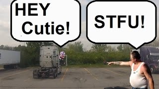 Hilarious Trucker Beats off Gay Trucker at TruckStop [upl. by Bowles]