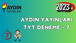 AYDIN YAYINLARI TYT KURUMSAL DENEME 7 MATEMATİK ÇÖZÜMLERİ [upl. by Easter]