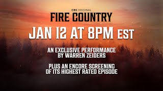 CBS Fire Country  Warren Zeiders LIVE Performance [upl. by Clancy302]