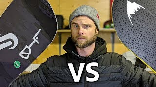 Snowboard Comparison  Deep Thinker VS TRice Pro [upl. by Corly]