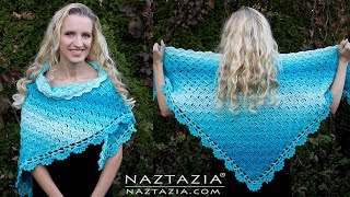 HOW to CROCHET SPLENDID SHAWL  C2C Stitch Wrap by Naztazia [upl. by Aisekal]