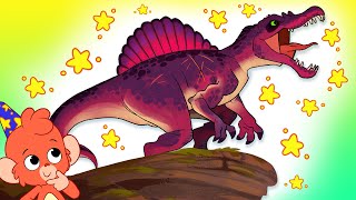 Club Baboo  Learn Spinosaurus facts for kids  Dinosaur ABC and more dino fun with Baboo [upl. by Nygem]