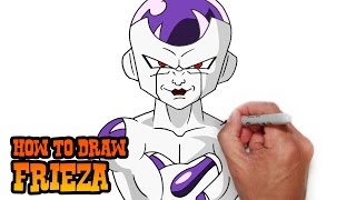 How to Draw Frieza Dragon Ball Z Video Lesson [upl. by Canty]