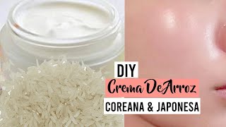 COMO HACER CREMA DE ARROZ COREANA Y JAPONESA PARA LA CARA  PIEL HERMOSA 🌾 BeautyByPriscila [upl. by Etessil]