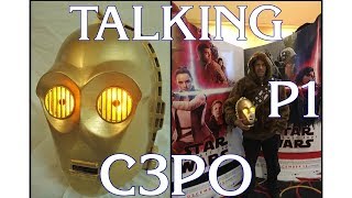 Star Wars Droid Build Talking 3D Printed C3PO Head Part 1 [upl. by Lynette]