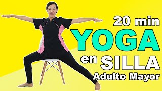 20 min de YOGA en SILLA para Adultos Mayores [upl. by Ling]