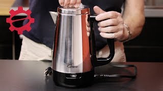 Capresso Perk Electric Percolator  Crew Review [upl. by Ennagrom]