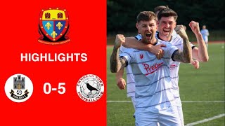 Caerleon 05 Cwmbrân Town  Gwent FA Senior cup  Quarter final highlights [upl. by Haseefan322]