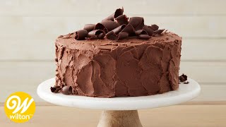 Easy Chocolate Cake Recipe for Beginners  Wilton [upl. by Sisco]