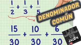 ¿Como sacar DENOMINADOR común [upl. by Imarej]