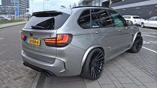 740HP Hamann BMW X5M F85 LOUD Start Up Revs Accelerations [upl. by Gabriela]