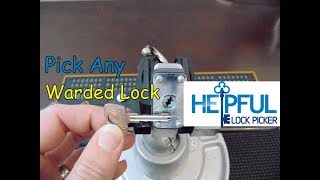 103 How To Pick Any Warded Lock [upl. by Anilad]