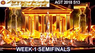 Zurcaroh Acrobatic Group A SHOW STOPPER amp INCREDIBLE Semifinals 1 Americas Got Talent 2018 AGT [upl. by Arem]